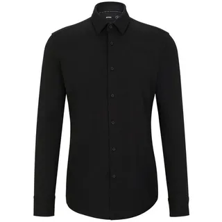Boss Langarmhemd schwarz 43