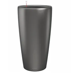 LECHUZA Rondo Premium Ø 40 x 75 cm Anthrazit metallic