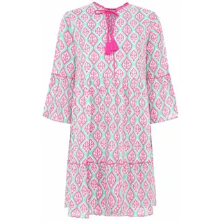 Zwillingsherz Sommerkleid Ovale Ranken Rosa L