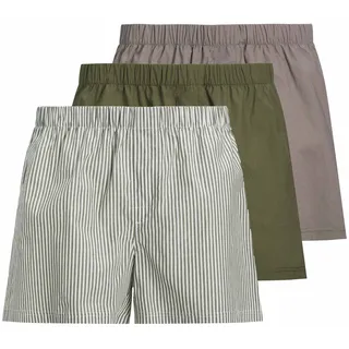 JACK & JONES Milano Boxershorts Dusty Olive / City Skyline / Dusty Olive Striped S 3er Pack