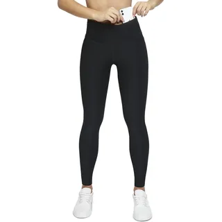 Formbelt Damen lauftights lang mit Taschen Sportleggins Damen Yoga Pants Lange Leggins Sporthose high Waist Handy Running Tight Handytasche schwarz L