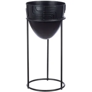 Gilde Labyrinth Ø 24 x 50 cm Schwarz