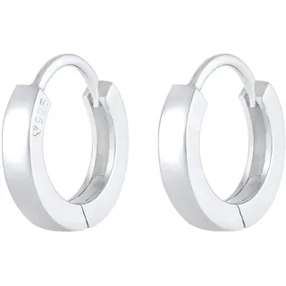 Elli Creolen Basic Minimal Dezent Silber 925