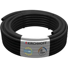 Kirchhoff Bewässerungsschlauch, Tropfrohr 25 m x 16 mm, Tropfschlauch, Drip-Bewässerung, schwarz