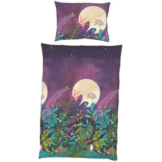 Kaeppel Bettwäsche , Multicolor , Textil , Eule , 140x200 cm , bügelleicht , Heimtextilien, Bettwäsche & Leintücher, Bettwäsche, Flanell-Bettwäsche