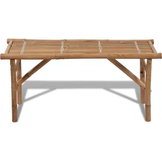 vidaXL Gartenbank Klappbar 118 cm Bambus - Braun