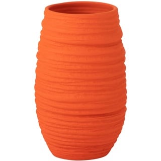 J-Line Fiesta Vase, Keramik, Orange, groß