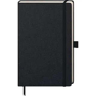 Brunnen Brunnen, KOMPAGNON ca. DIN A5 liniert, schwarz Hardcover 192, davon 16 zum Heraustrennen Seiten, 1 St.