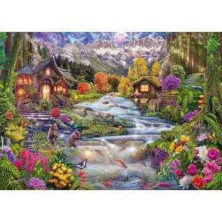 Schmidt Spiele 58868 Flussidyll in den Bergen, 2000 Teile Puzzle
