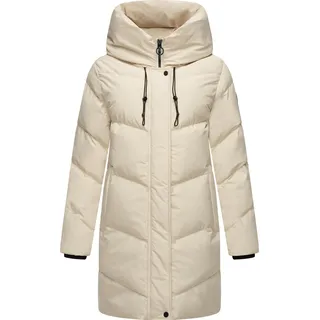 Ragwear Kurzmantel Avelin Gesteppter Damen Wintermantel, beige