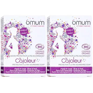 Omum – Spezialkraft Hydratation – 2 Seifen Le Cajoleur – Schwangerschaft & Stillen – Bio