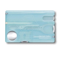 Bild Victorinox, SwissCard Nailcare, eisblau transluzent 13 Funktionen, Schraubendreher 3 mm, Schere, Glasnagelfeile, Lupe)