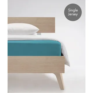 Jenny C 001115 Single-Jersey 90 x 220 - 100 x 220 cm petrol