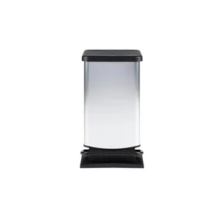 Rotho Tretabfallsammler 40 l Silber