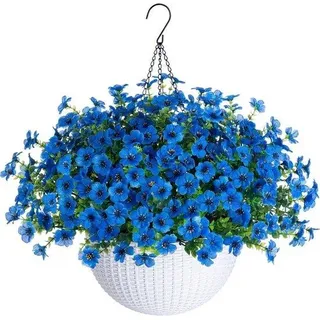 Hängende Blumenstand - Pflanzstand - Außen Dekoration - UV-beständig - 40 x 40 x 48 cm - Blauw - Blau