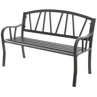 EDM Eisenbank 123 x 53 x 86 cm Anthrazit