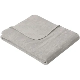 Ibena Decke , Grau, Hellgrau , Textil , Uni , 130x180 cm , Textiles Vertrauen - Oeko-Tex®, Gots, Made in Germany, Oeko-Tex® Standard 100, Oeko-Tex® Made IN Green, Grüner Knopf , Kettelrand, pflegeleicht, Double face, atmungsaktiv , Heimtextilien, Wohntextilien, Decken, Kuscheldecken