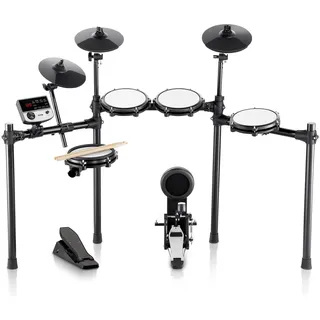 VEVOR E-Drum-Set, 32 Drum-Kits und 480 Sounds, elektronisches Schlagzeug, USB-MIDI-unterstütztes 203,2 mm Leises Mesh-Snare-E-Drum-Set mit 254 mm Becken, Drumsticks und Pedalen, E Drums