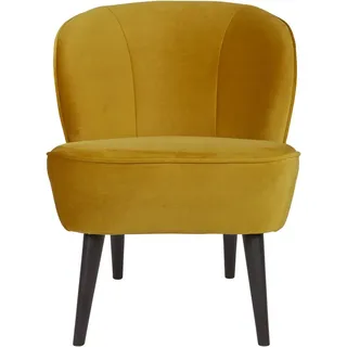Woood Sessel Sara Samt 59 x 71 x 59 cm gelb