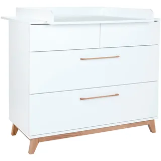 Arthur Berndt "Wickelkommode »Lina« mit abnehmbarem Wickelaufsatz", bis 15 kg 115 cm, kreideweiß, kreideweiß),
