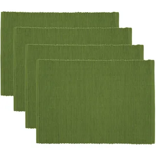 Now Designs Spectrum Basic Tischsets aus Baumwolle, Tannengrün