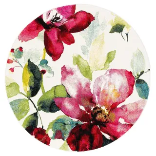 Pergamon Designer Teppich Brilliant Blumen Rund