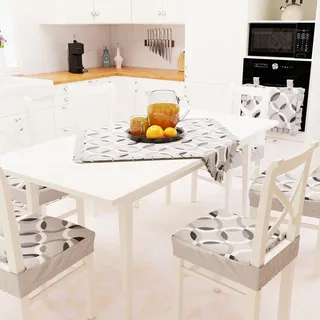 PETTI Artigiani Italiani, Kreis grau, 1 Stück Mitteldecke 90 x 90 cm