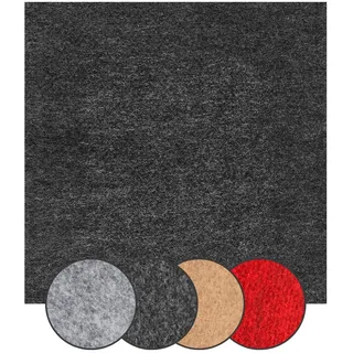 Andiamo Teppichfliese »Skandi, selbstklebend«, rechteckig, 4 mm Höhe, 40x40 cm, 25 Stück (4 qm), 50 Stück (8 qm) oder 100 Stück (16 qm), grau