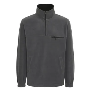 Strickpullover SOLID "Strickjacke SDMatzo", Herren, Gr. L, grau (forged iron), Obermaterial: 100% Polyester PES., Pullover Strickpullover