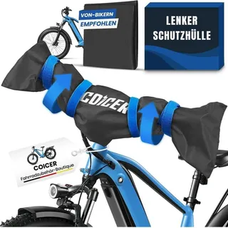 Coicer Lenkerschutzhülle 2er-Pack wasserfest staubdicht robust reißfest Blau - Blau
