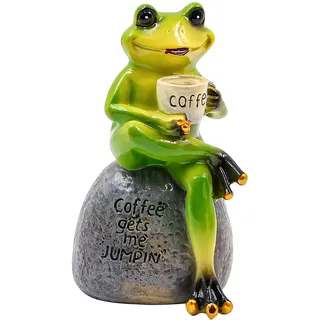 NUZAMAS Frosch-Statuen-Ornament, Frosch-Figur, Innovative Frösche, Garten-Ornament, Miniatur-Frosch-Figuren zum Basteln für Zuhause, Tisch, Büro, Wohnzimmer, Schreibtisch