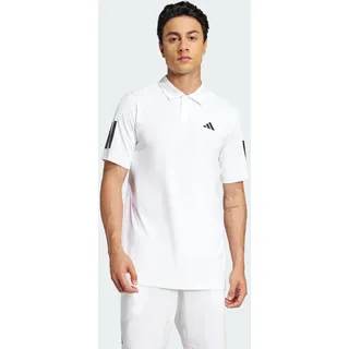 adidas Men's Club Tennis 3-Stripes Polo Shirt, White, S