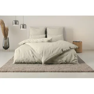 OTTO home Luisa Perkal Beige 135 x 200 cm + 40 x 80 cm