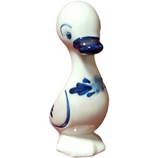 Delfts Blauw Keramik Figur Ente H 15,3 cm Modell 1