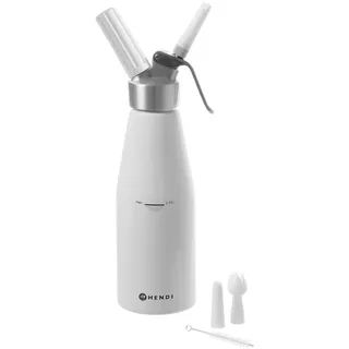 HENDI Sahnespender 0,95L Aluminium Ø 95 x 320 mm Weiß