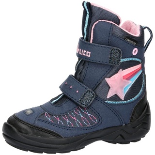 LICO Jungen Mädchen Maline V Blinky Stiefelette, Marine/Rosa/Türkis, 25 EU