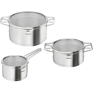 Tefal Jamie Oliver Ingenio Topf-Set 6-tlg. Bratpfanne + Kasserolle 16 cm + Kasserolle 20 cm + Schmorpfanne 24 cm