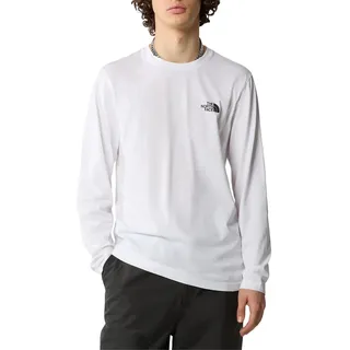 The North Face Simple Dome Langarm-t-shirt - TNF White - M