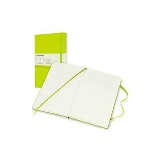 MOLESKINE Notizbuch Classic Collection fester Einband ca. DIN A5 blanko, hellgrün Hardcover 240 Seiten, 1 St.