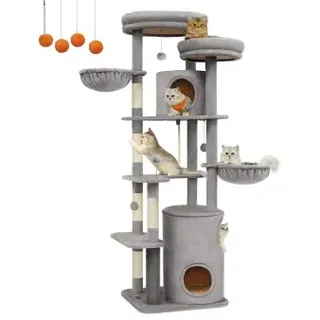 Songmics Feandrea Kratzbaum 196 cm grau