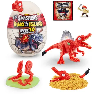 ZURU SMASHERS Smashers Dino Island Nano Ei mit Dinosaurier Spinosaurus und über 10 Überraschungen!