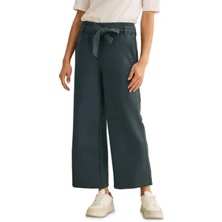 CECIL Damen B378911 Wide Leg Hose, Slate Khaki, S / 26L
