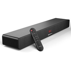 MEREDO Soundbar 2.1 Holz für TV Geräte 150W mit integriertem Subwoofer mit ARC Kable, Optisch, AUX, BT 5.0 5 EQ-Modi Lautsprecher Soundsystem für Fernseher für Heimkino-71cm