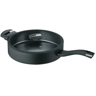 Berndes B.green Alu Recycled Schmorpfanne 28 cm schwarz mit Glasdeckel