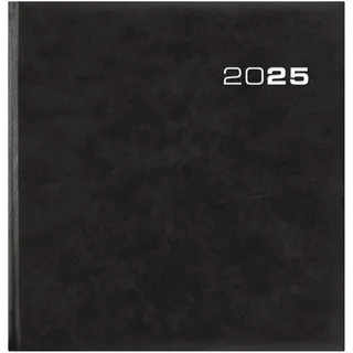 Zettler Zettler, Agenda, Wochenbuch Sekretär 2025 schwarz, 20x21cm, Bürokalender mit 128 Seiten, 1 Woche auf 2 (20 x 21 cm, Deutsch)