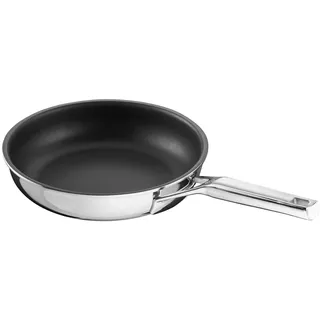 Schulte-Ufer Bratpfanne Quasar mit UniverSUS-Oberflächenstruktur und Energiekern, ohne PFAS/PTFE, 9558-20, Edelstahl, 20 cm