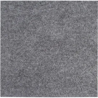 Andiamo Teppichfliese »Abbo, selbstklebend«, quadratisch, 4 mm Höhe, Bodenschutz, quadaratisch 40x40 cm, 25er Set, 50er Set, 100er Set, grau