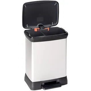 Curver DECOBIN DUO 30 l Silber