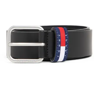 Ledergürtel TOMMY JEANS "TJM RYAN 3.5 cm breit", Herren, Gr. 11,5, schwarz, Rindsleder, Gürtel Ledergürtel, mit Logo auf Gürtelschlaufe