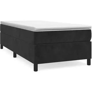 Boxspringbettgestell Schwarz 90x200 cm Samt - Schwarz